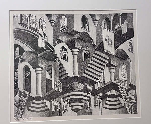 Escher's work in the Escher Museum